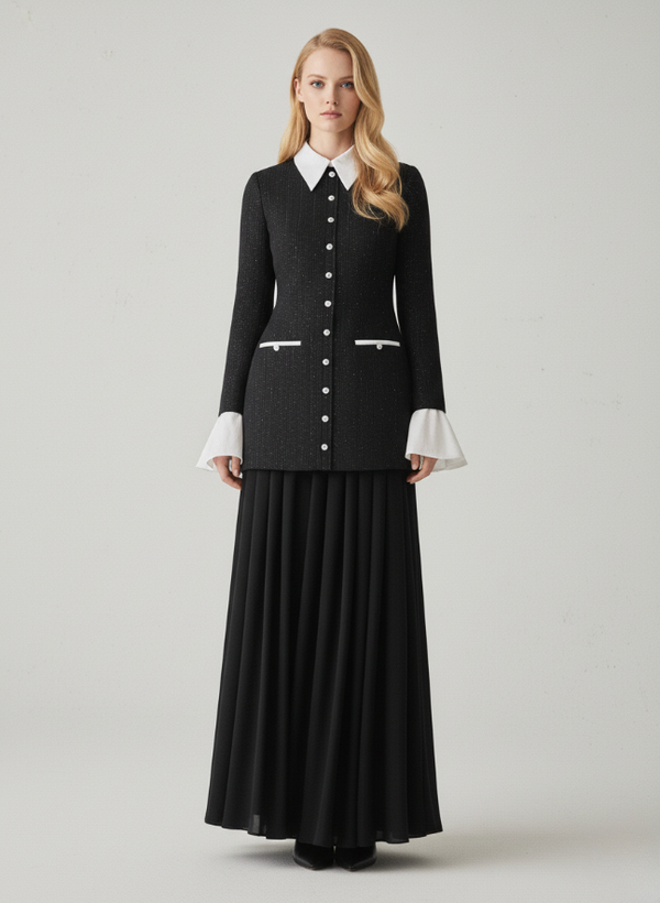 Layered Tweed mini dress